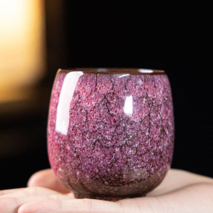 Buddha Stones Handmade Small Chinese Jianzhan Kiln Change Ceramic Teacup Kung Fu Tea Cup 150ml
