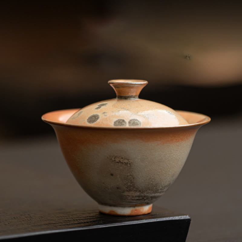 Buddha Stones Cute Cat Ceramic Gaiwan Teacup Kung Fu Tea Cup With Lid 130ml - Ordinary Cup 9.5cm*7.6cm*130ml - image 13