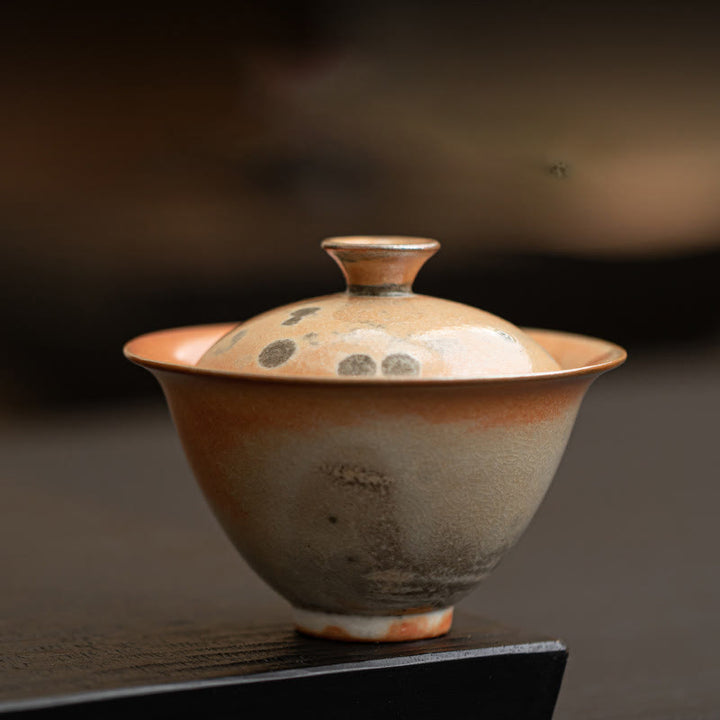 Buddha Stones Cute Cat Ceramic Gaiwan Teacup Kung Fu Tea Cup With Lid 130ml - Ordinary Cup 9.5cm*7.6cm*130ml - image 13