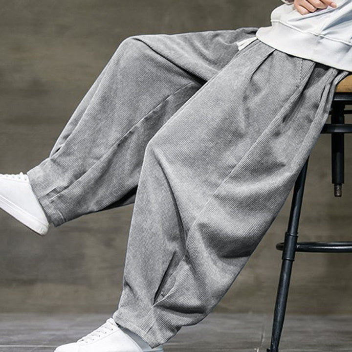 Buddha Stones Casual Plain Cotton Bloomer Men's Pants With Pockets - image 15