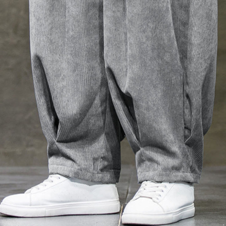 Buddha Stones Casual Plain Cotton Bloomer Men's Pants With Pockets - image 17