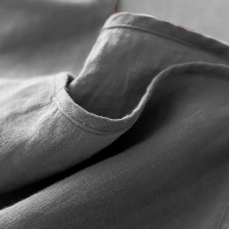 Buddha Stones Summer Plain Adjustable Strap Design Women's Cotton Linen Vest Waistcoat - image 18