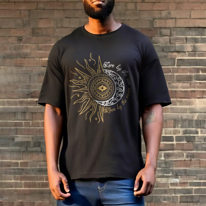 Buddha Stones Live By The Sun Love By The Moon Tee T-shirt - image 3