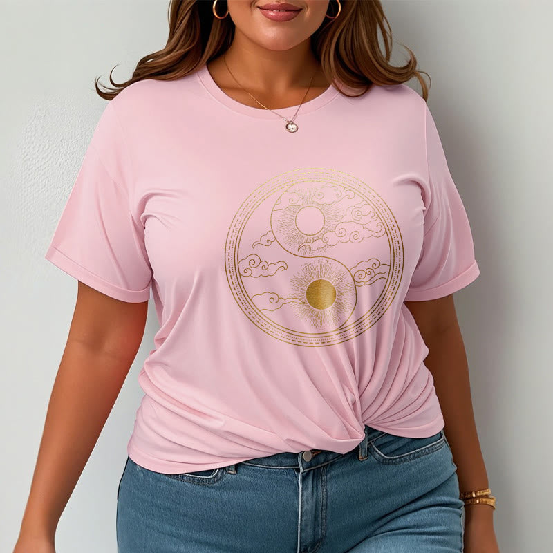 Buddha Stones Yin Yang Sun Auspicious Clouds Tee T-shirt - image 18
