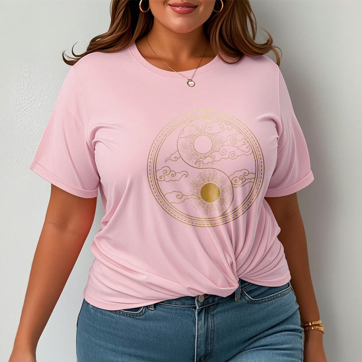 Buddha Stones Yin Yang Sun Auspicious Clouds Tee T-shirt - image 18
