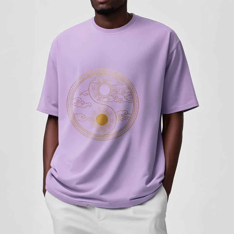 Buddha Stones Yin Yang Sun Auspicious Clouds Tee T-shirt - image 20