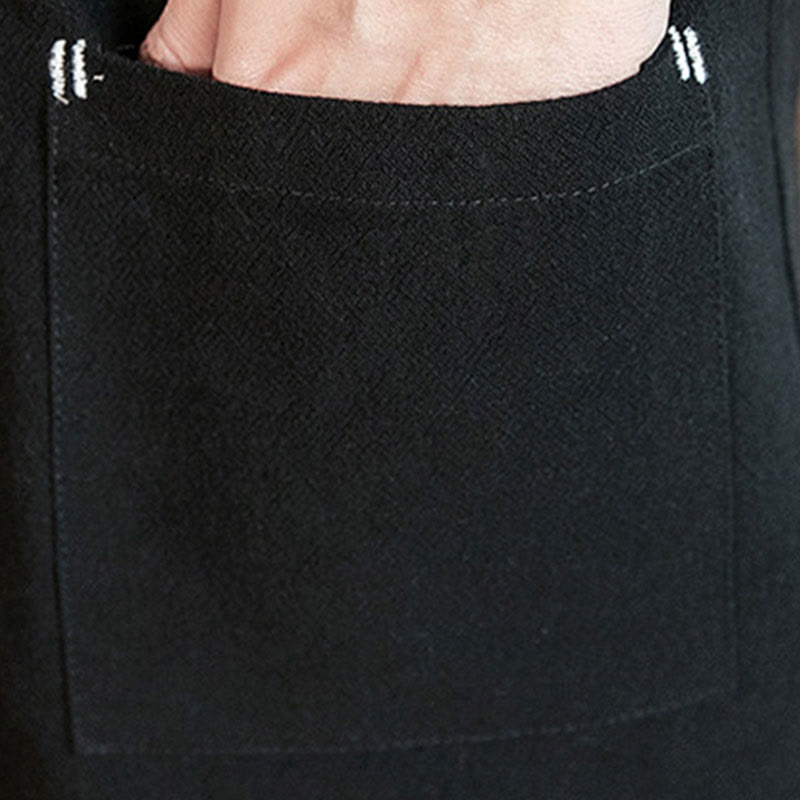 Buddha Stones Plain Chinese Frog-Button Jacket Cotton Linen Men's Three Quarter Sleeve Kimono - image 19