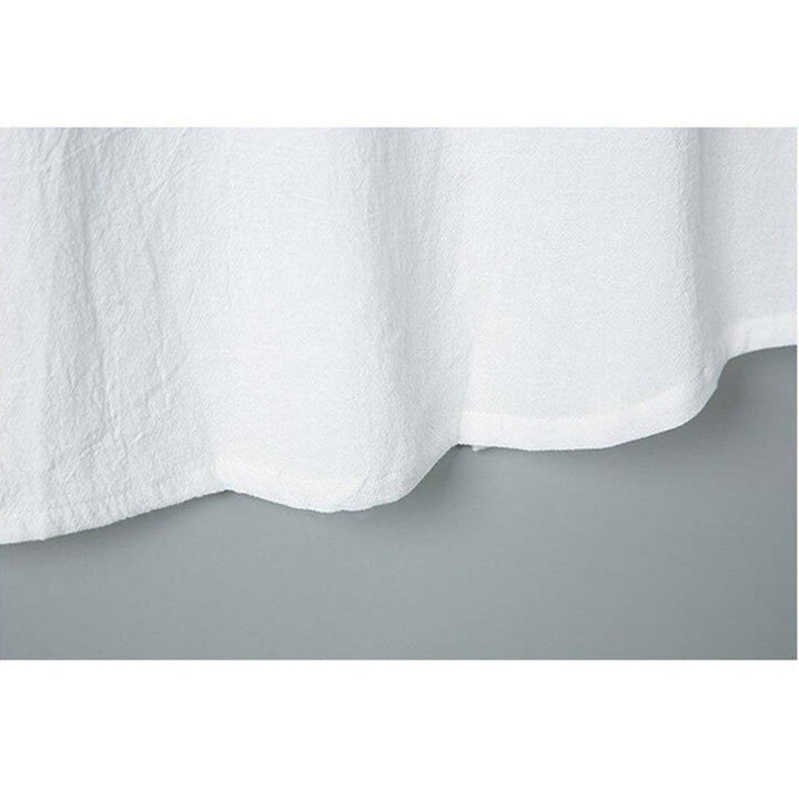 Buddha Stones Daily Printing Solid Color Single Breasted Men's Short Sleeve Cotton Linen Shirt WIth Pockets - image 6