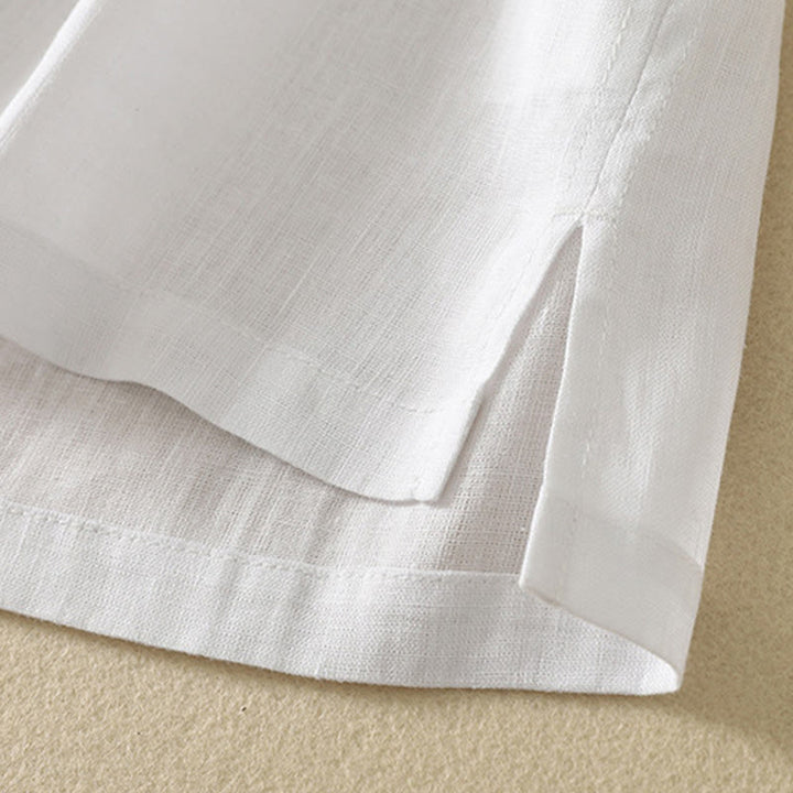 Buddha Stones Summer Casual Plain Women's V-neck Design Half Sleeve Cotton T-shirt - image 14