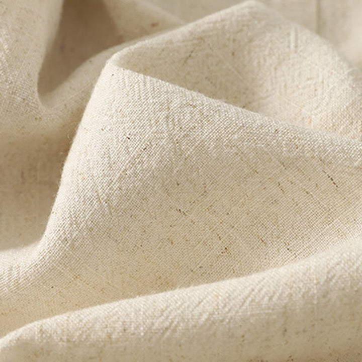 Buddha Stones Casual Stitching Color Handmade Button Design Midi Dress Polyester Sleeveless Dress With Pockets - image 11