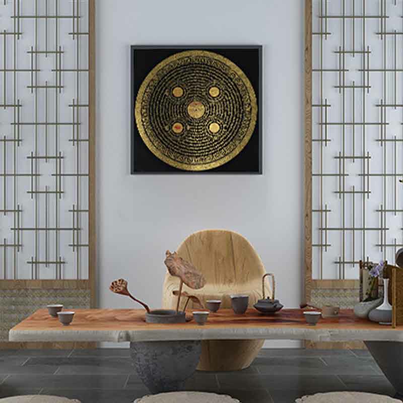 Buddha Stones Tibetan Thangka Painting Om Mani Padme Hum Scripture Handmade Decoration(Random Style) - image 2