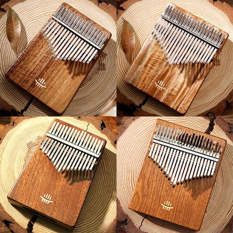 Buddha Stones Kalimba 21 Keys Thumb Piano Acacia Maple Sapele Wood Portable Finger Piano
