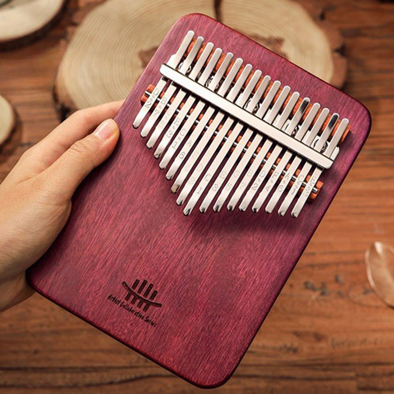 Buddha Stones Kalimba 21 Keys Thumb Piano Peltogyne Wood Portable Finger Piano