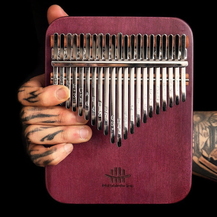 Buddha Stones Kalimba 21 Keys Thumb Piano Peltogyne Wood Portable Finger Piano