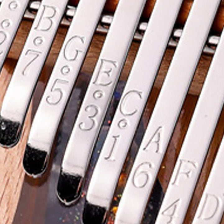 Buddha Stones Kalimba 17/21 Keys Thumb Piano Beech Wood Planet Universe Portable Finger Piano