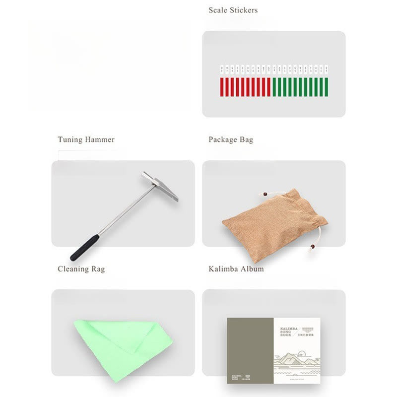 Buddha Stones 21 Keys Kalimba Thumb Piano Walnut Portable Finger Piano