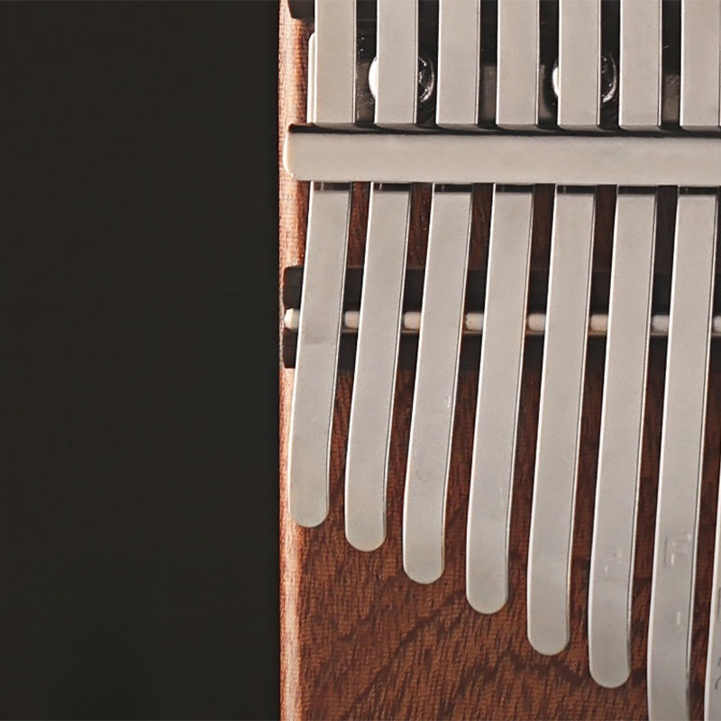 Buddha Stones 21 Keys Kalimba Thumb Piano Yellow Sandalwood Portable Finger Piano