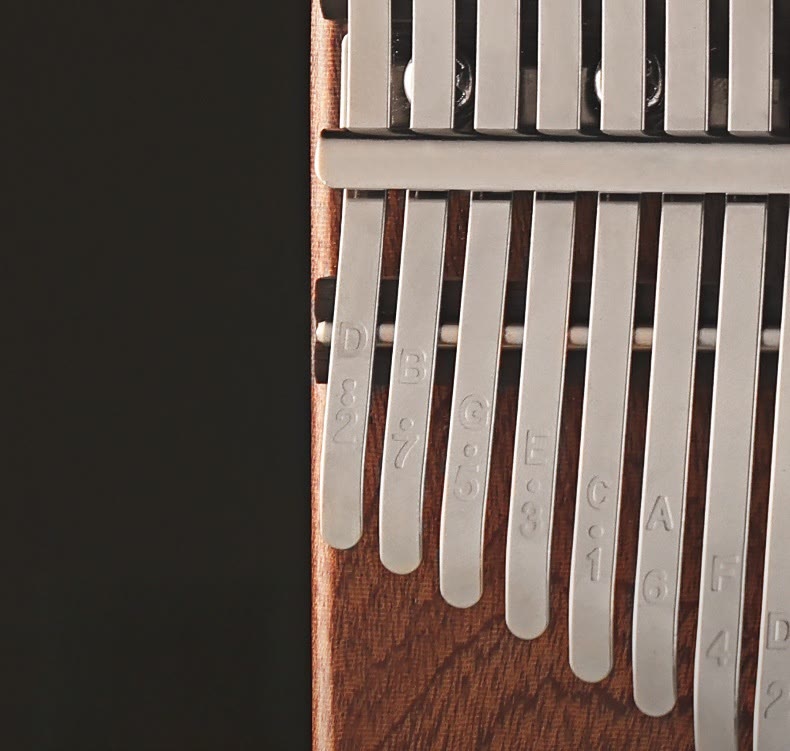 Buddha Stones 21 Keys Kalimba Thumb Piano Yellow Sandalwood Retro Portable Finger Piano