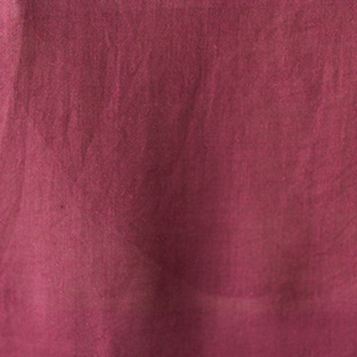 Buddha Stones Casual 2pcs Plain Three Quarter Sleeve Slanted Collar Shirt Top Skirt With Pockets Meditation Zen Tai Chi Clothing Women's Set - image 12