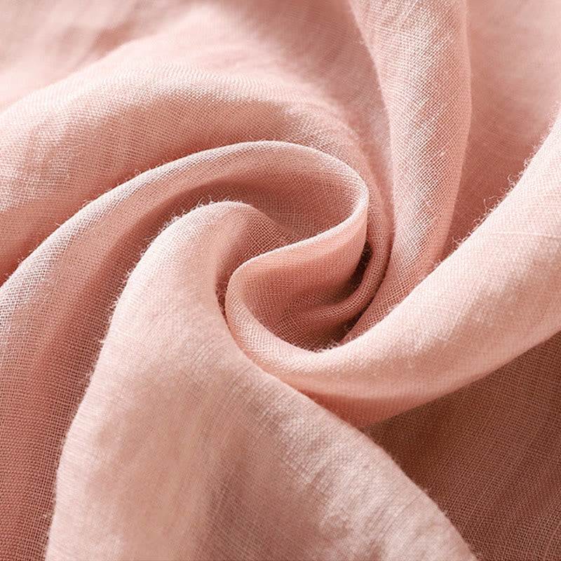 Buddha Stones Ethnic Embroidery Drawstring Cotton Linen Women's High Waist Wide Leg Pants With Pockets - image 13