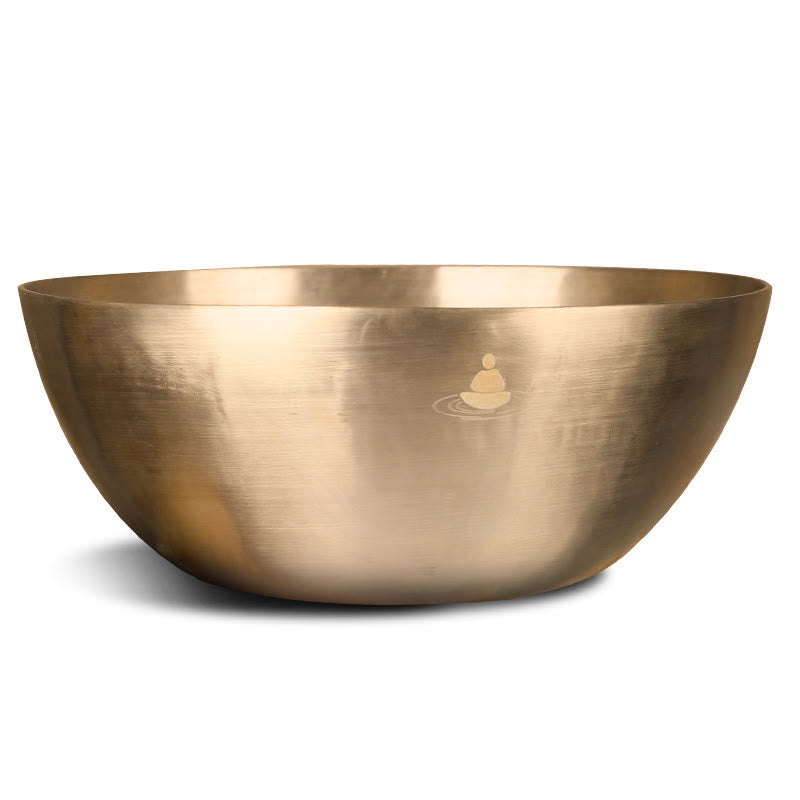 Buddha Stones Handmade Nepal Golden Singing Bowl for Healing and Meditation Sound Bowl Set - image 14