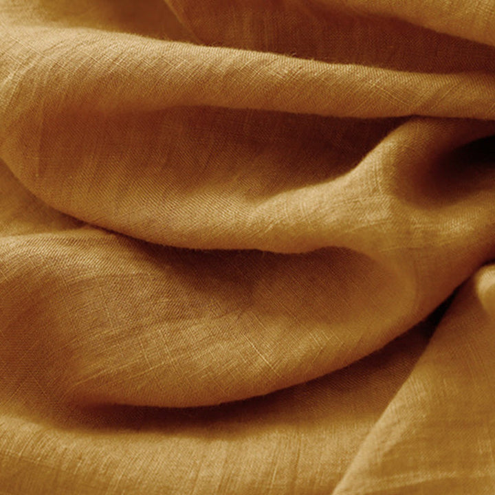 Buddha Stones Summer Plain Lace-up Button Front Design Lapel Sleeveless Cotton Midi Dress - image 5