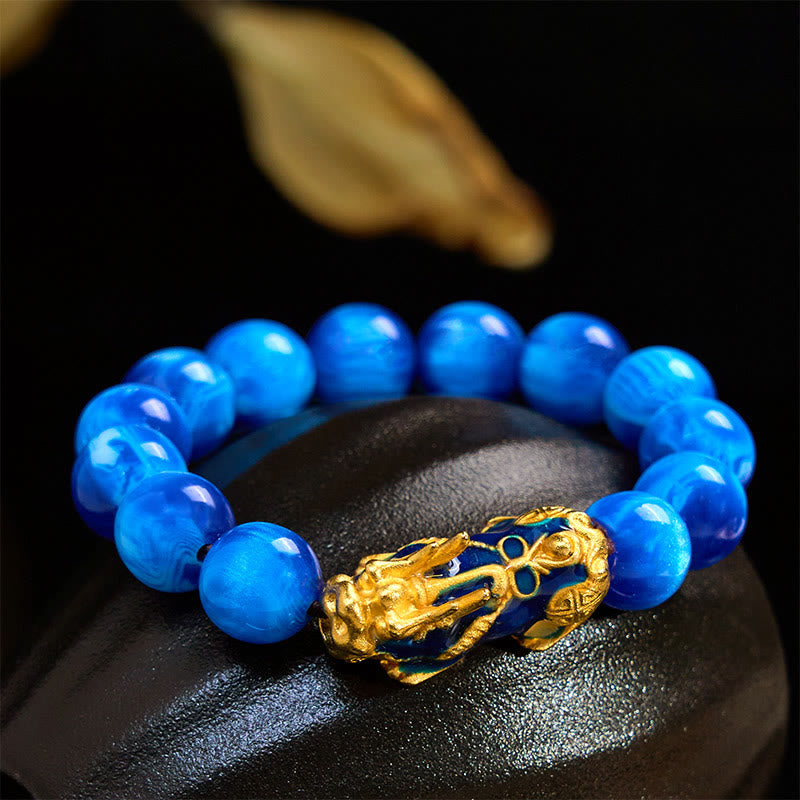 Buddha Stones "Cheers to Fortune and Protection" PiXiu Bracelet Includes Gift Message Card - image 1