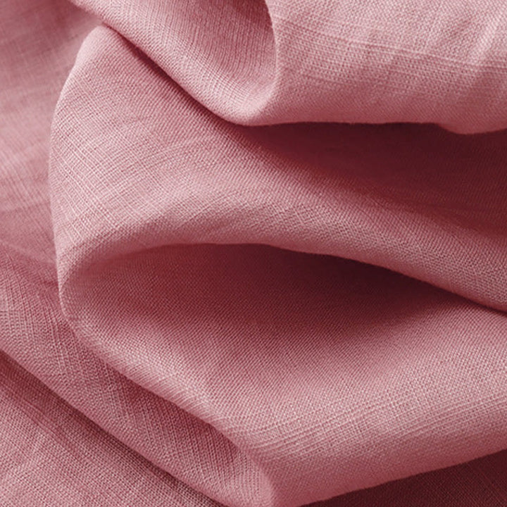 Buddha Stones Summer 2pcs Plain Long Sleeve Shirt Top Cardigan Shorts Meditation Clothing Women's Set With Pockets - image 14