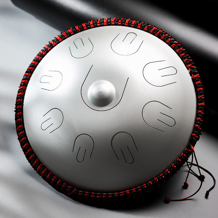 Buddha Stones Steel Tongue Drum Sound Healing Yoga Meditation Kit 9 Note 15 Inch Handpan Instrument