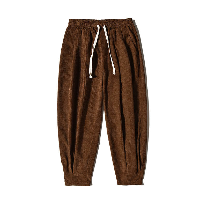 Buddha Stones Casual Plain Cotton Bloomer Men's Pants With Pockets - image 38