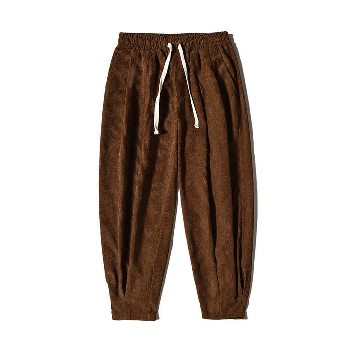 Buddha Stones Casual Plain Cotton Bloomer Men's Pants With Pockets - image 38