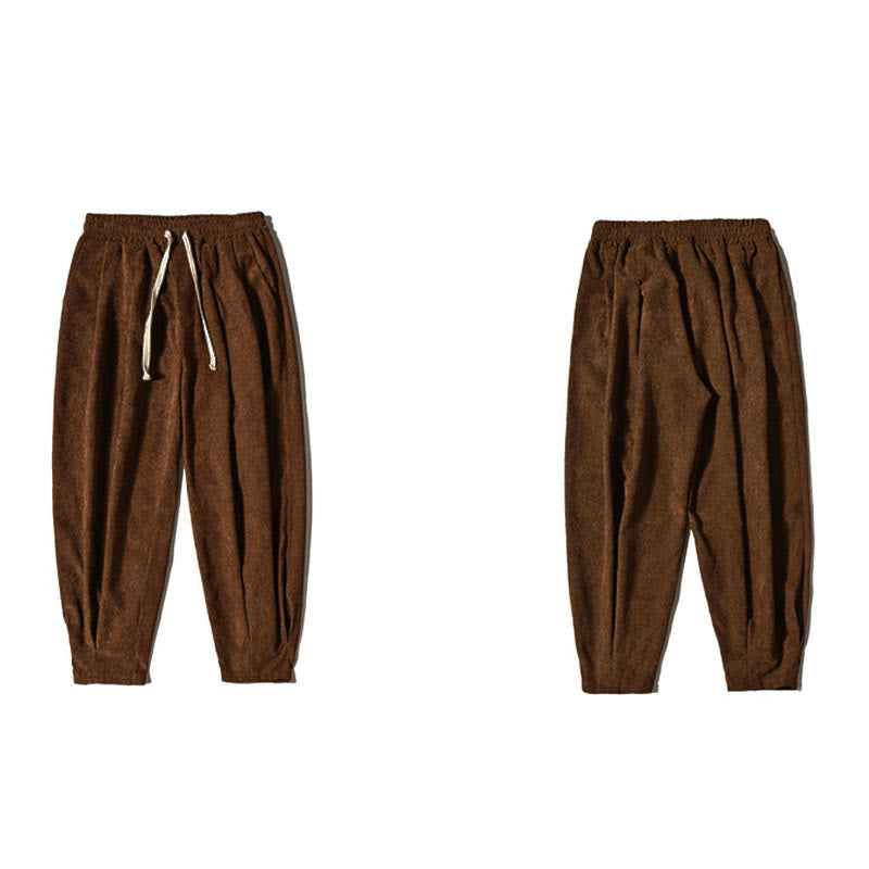 Buddha Stones Casual Plain Cotton Bloomer Men's Pants With Pockets - image 39