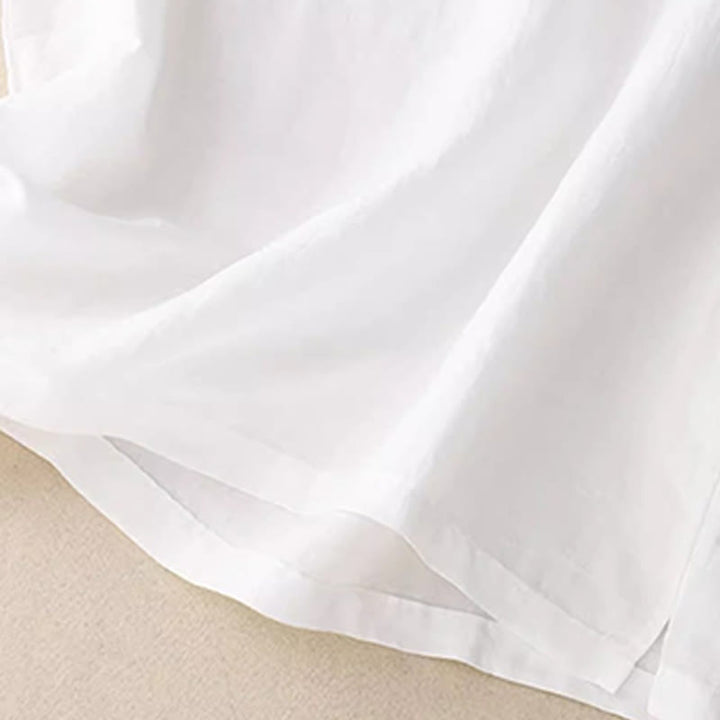 Buddha Stones Casual Pure Color Embroidery Patchwork Design Sleeveless Crew Neck Women's Vest - image 22