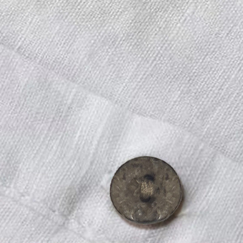 Buddha Stones Solid Buttons Long Sleeve Women's Shirt With Pockets - image 3