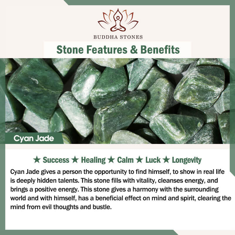 Buddha Stones 925 Sterling Silver Hetian Jade Bead Luck Earrings