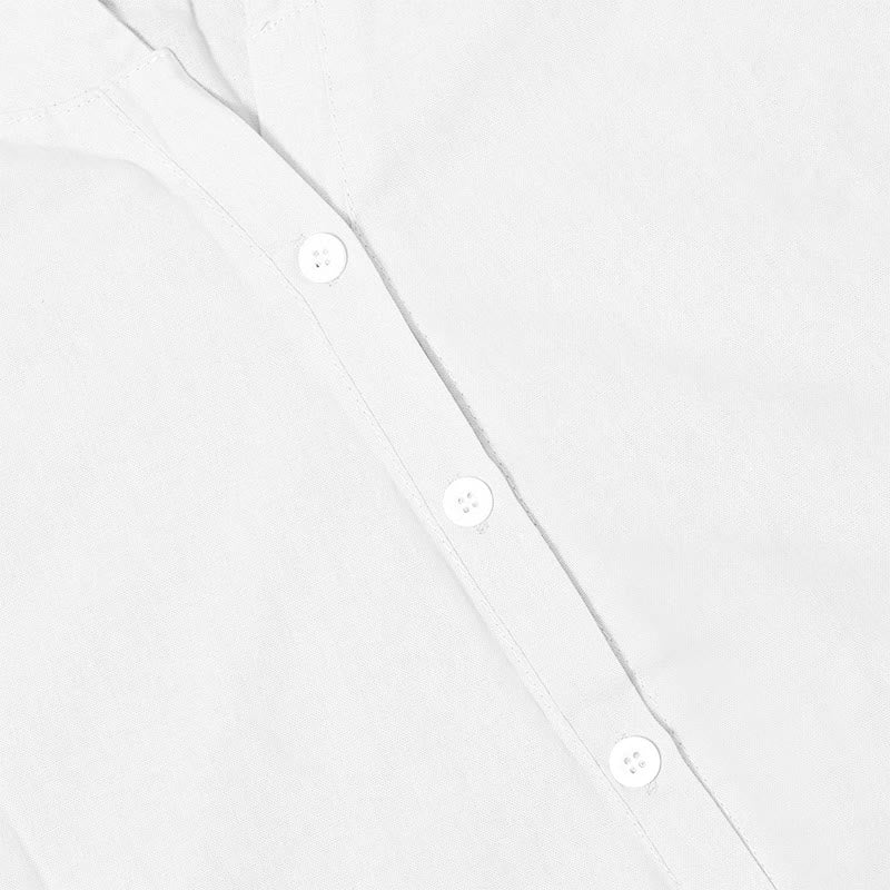 Buddha Stones Casual Plain Button Notched Collar Women's Short Sleeve Shirt - image 16