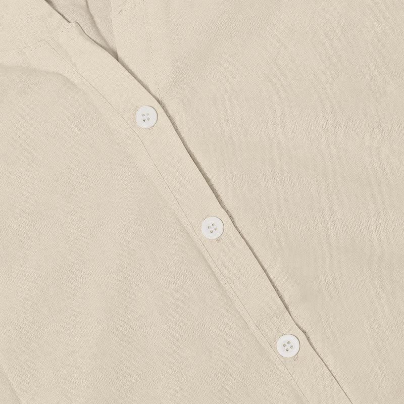 Buddha Stones Casual Plain Button Notched Collar Women's Short Sleeve Shirt - image 42