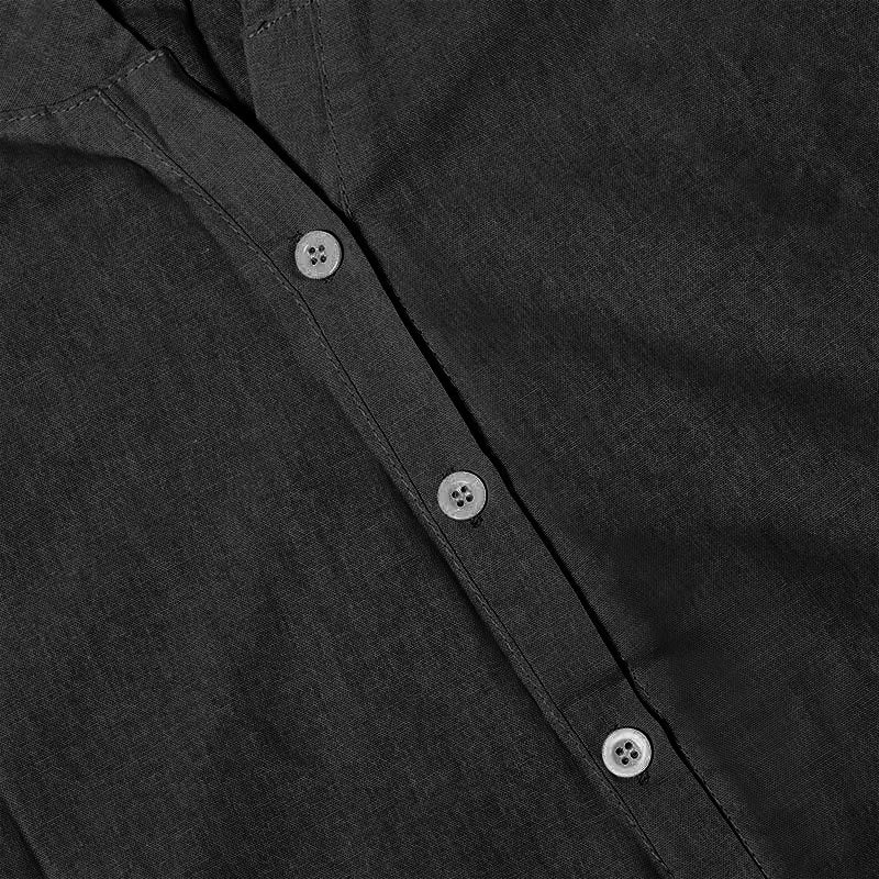 Buddha Stones Casual Plain Button Notched Collar Women's Short Sleeve Shirt - image 54