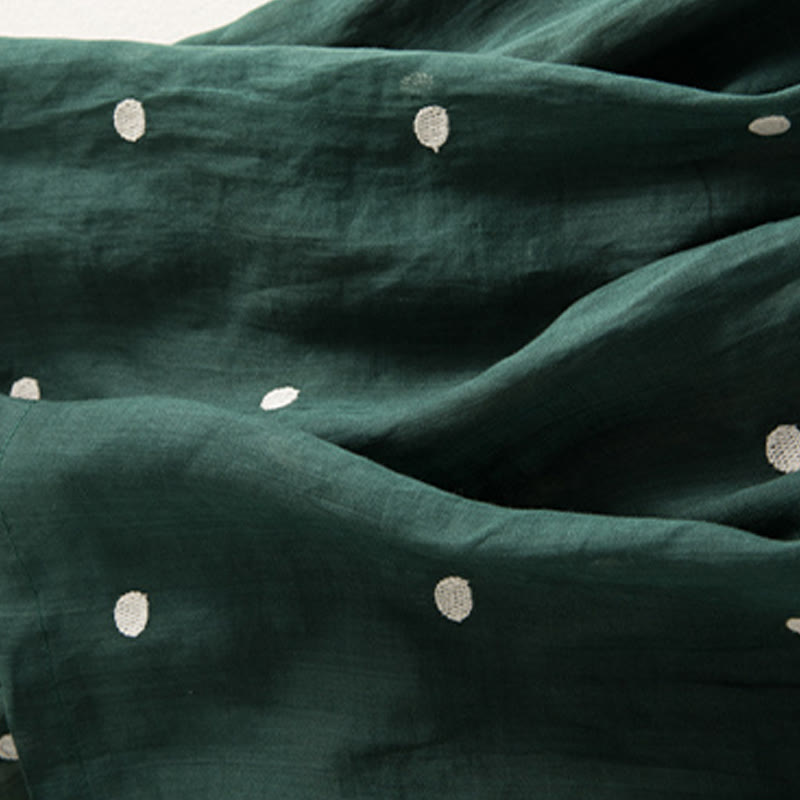 Buddha Stones Artistic Vintage Dot Pattern Women's Pleated Skirt - image 13