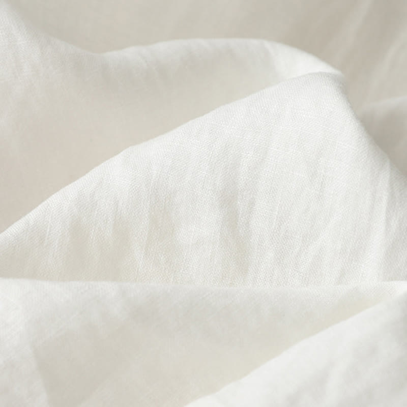 Buddha Stones Casual Plain Tucker Pleats Elastic Women's Polyester Wide Leg Pants With Pockets - image 6