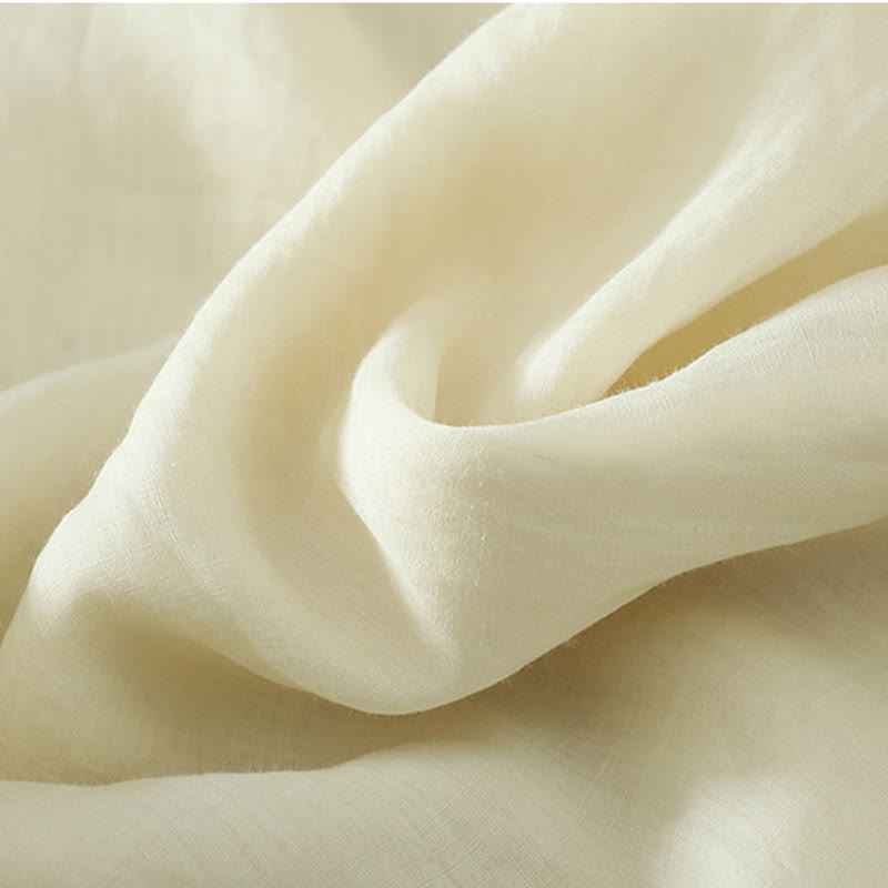 Buddha Stones Casual Plain Lined Ribbon Elastic Women's Polyester Wide Leg Pants With Pockets - image 6