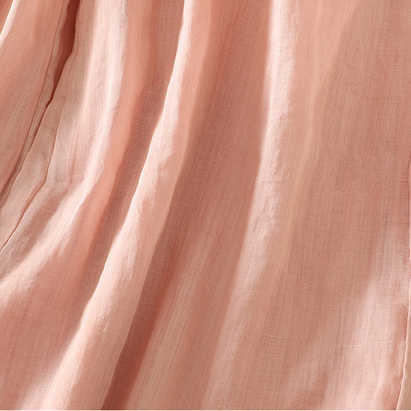 Buddha Stones Casual Plain Lined Ribbon Elastic Women's Polyester Wide Leg Pants With Pockets - image 21