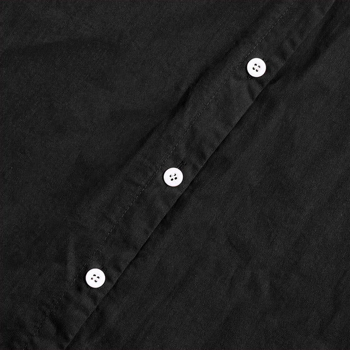 Buddha Stones Summer Casual Plain Breasted Notched Collar Short Sleeve Women's Cotton Linen Shirt - image 9