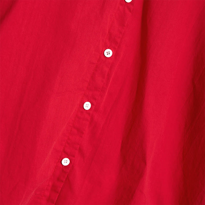 Buddha Stones Summer Casual Plain Breasted Notched Collar Short Sleeve Women's Cotton Linen Shirt - image 16