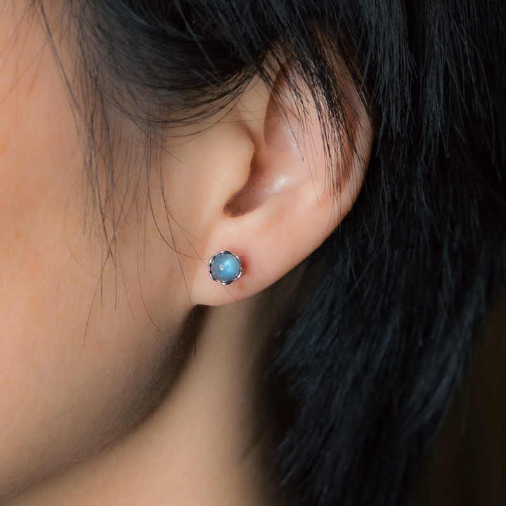 Buddha Stones 925 Sterling Silver Moonstone Positive Earrings - image 7