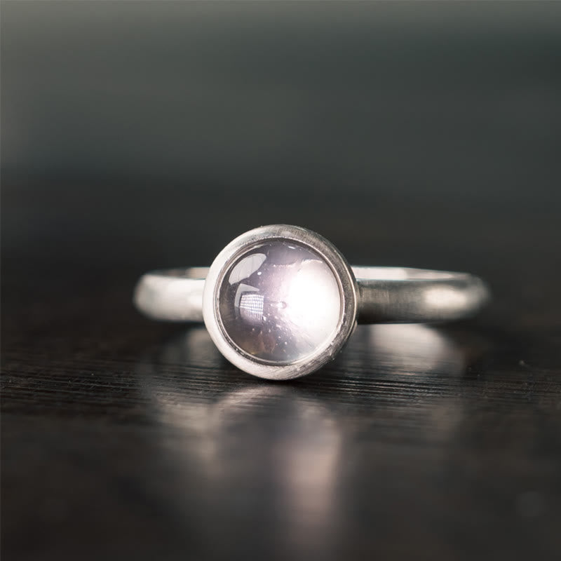 Buddha Stones Natural 925 Sterling Silver Pink Crystal Adjustable Warmth Ring - image 8