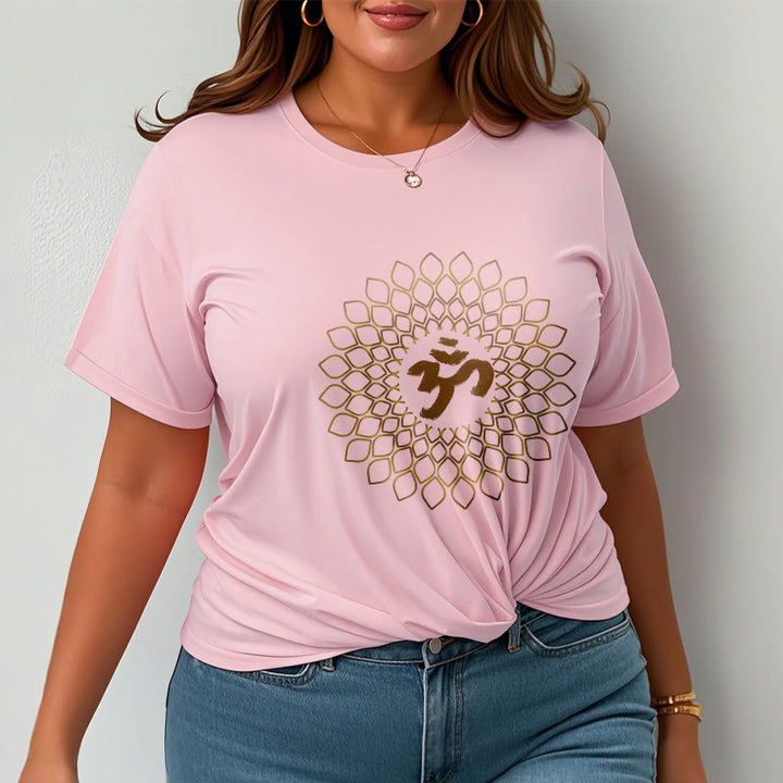 Buddha Stones Rhombus OM Design Tee T-shirt - image 14