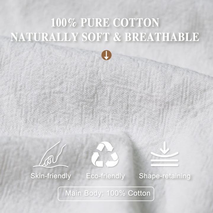 Buddha Stones Pure Cotton Casual Wave Moon Mountain Pattern Women's Elastic Waist Harem Pants - image 3