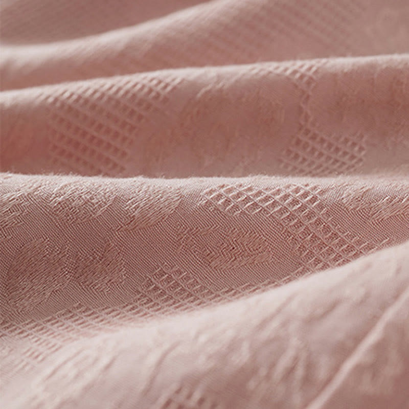 Buddha Stones Casual Flower Colorful Frog Button Half Sleeve Cotton Linen Women's Shirt - image 13