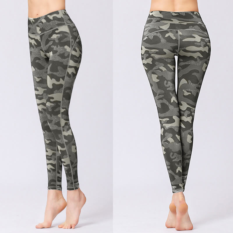 Buddha Stones Camo Print Sports Fitness Yoga High Waist Leggings Women's Yoga Pants - image 3
